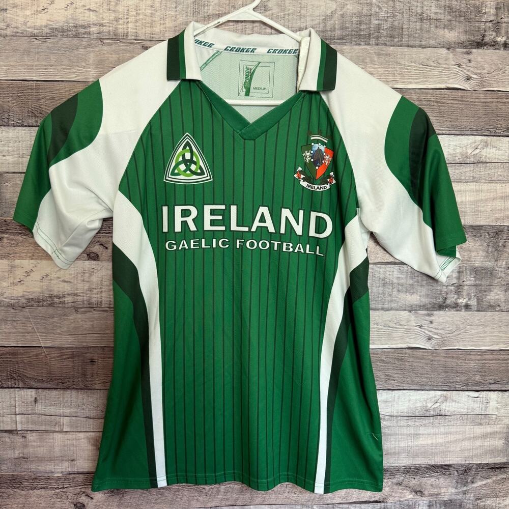 Ireland Gaelic Football Men's Jersey Croker Sports Mens Medium Green